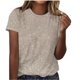 thumbnail image 1 of Tops de Algodón para Mujeres Impreso Cuello Redondo Mangas Cortas Casual, Camiseta para el Hogar Y el Uso Diario, 1 of 4