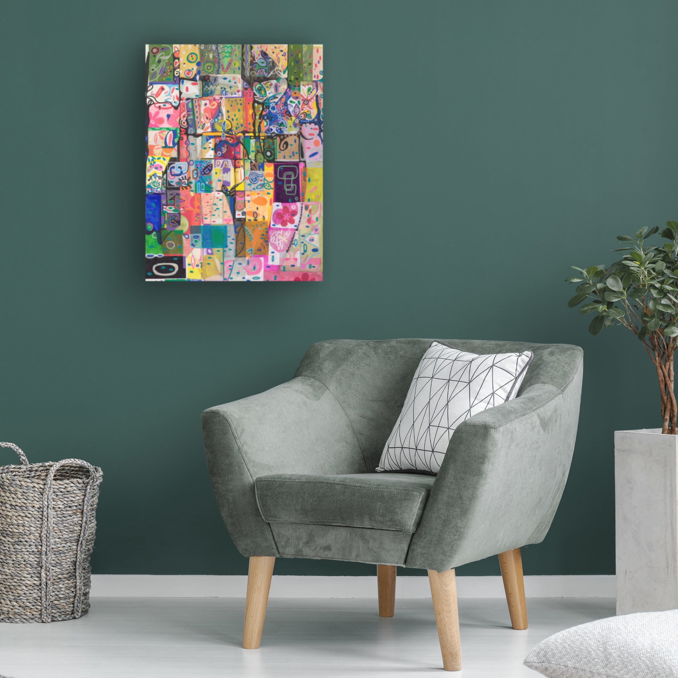 Canvas Wall Art - Ellen Kossoff 'Shaker' Wall Art for Living Room, Bedroom, or Office Décor by Trademark Fine Art - 14 x 19 Inches