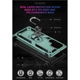 thumbnail image 6 of Feishell Hybrid Armor Phone Case for Samsung Galaxy S25 Edge,Military Grade Shockproof 360 Rotatable Metal Ring Holder Kickstand Support Magnetic Car Mount Dual Layer Protective Phone Cover,Darkgreen, 6 of 7