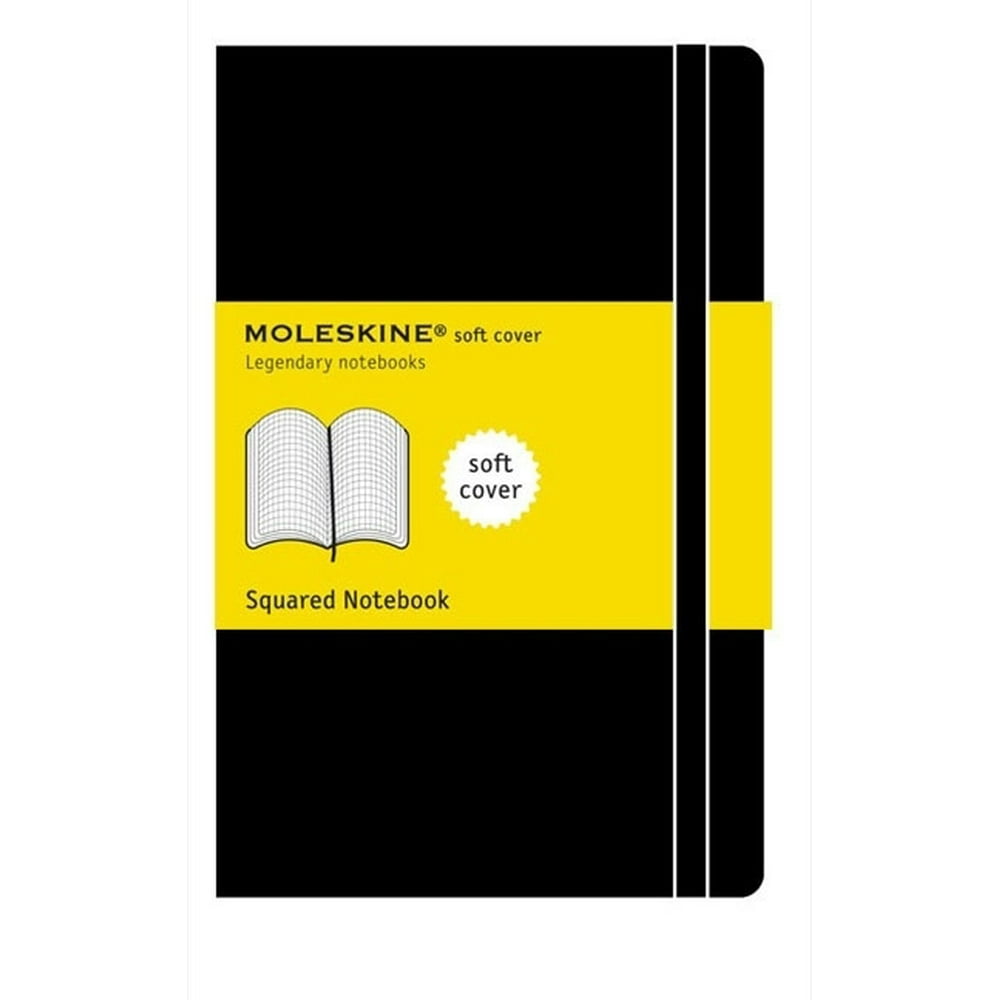 Moleskine Soft Pocket Notebook, 3.5" x 5.5", Squared