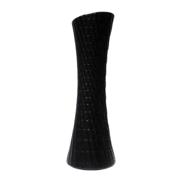 Jarrón de flores decorativo para centros de mesa de boda, contenedor de plantas artístico único Negro