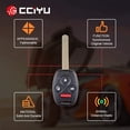 thumbnail image 2 of CCIYU X 1 Flip Key Fob with Key Blade 4 buttons Replacement for 06 07 08 09 10 11 12 13 for Honda for Civic Series with FCC N5F-S0084A Fits select: 2006-2009,2012-2013 HONDA CIVIC LX, 2 of 6