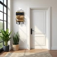 thumbnail image 3 of Mail Organizer Wall Mount，Key Holder Mail and Key Organizer for Wall with Shelf, Chalkboard, Corkboard, Home Decor for Room Office Entryway(Light Wood), 3 of 17