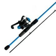 Ozark Trail Wayfarer Fiberglass Spinning Fishing Rod and Reel Combo for Adults and Teens, 5 6, Blue, 2 Pieces