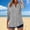 Gray, variant on Button Down Shirts for Women 3/4 Length Sleeve Blouses Solid Basic Tees Shirts Henly Neck Button Down Shrits Loose Fitted Tops Work Office Shirts Basic Tee Shirts 2026 Casual Summer Trendy Clothes