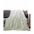 thumbnail image 3 of Throw Blanket Fleece Throw Blanket 60x80in, Sage Green Wavy Gradient Stripes Soft Lightweight Bed Blankets Geometric Abstract Art Fuzzy Couch Blankets for All Season, 3 of 6