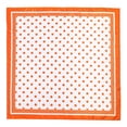 thumbnail image 2 of WGRFFH Women's Polka Dot Print Satin Square Head Scarf,Lightweight Silky Hair Wrap Bandana Kerchief,Multipurpose Neck Scarf Headband Accessory for Daily Hairstyle Decoration Orange, 2 of 6