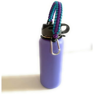 SendCord Paracord Handle for Hydro Flask Wide Mouth Water Bottles - Easy  Carrier with Survival-Strap, Safety Ring, and Carabiner - Fits Wide Mouth  Bottles 12 oz to 64 oz -PU 