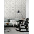 thumbnail image 5 of ESTA Home Desmond Beige Distressed Medallion Wallpaper, 20.5-in by 33-ft, 5 of 9