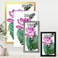 thumbnail image 4 of Designart 'Ancient Pink Lotuses In The Pond VI' Traditional Framed Art Print, 4 of 4