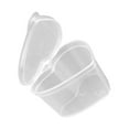 thumbnail image 3 of PENGXIANG Heart Shaped Clay Plastic Container Transparent Design Clay PP Refillable Box Organizer with Lid, 3 of 8