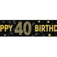 thumbnail image 3 of Glamorous Glittery Gold Happy 40 Birthday Banner Party Decoration Backdrop Background Photo Props for Birthday Celebrations Party Supplies Festive Decorations Event Decor, 3 of 6
