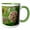 Green/White, variant on 3drose, Minnesota, Eagan, Jenson Lake Park, Milkweed Flora - Us24 Rsp0011 - Rob Sheppard, 11oz Two-tone Yellow Mug