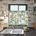 thumbnail image 7 of Palm Tree Kitchen Curtains 2 Panels UV Protected Tier Curtains, Half Window Curtains Kitchen Tiers for Guest Room Bathroom Sink Laundry Room Basement,24"x27", 7 of 7