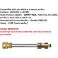 thumbnail image 2 of GHSDFBB Pressure Washer Gun Adapter with 1/4\u201d Female Quick Connect Fitting Compatible with Portland, Ryobi, Greenworks, Husky Part Electric Power Washer, 2 of 6