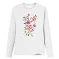 thumbnail image 2 of Blouses pour Femmes Décontractées, Blouses à Manches Longues pour Femmes, Mode Femmes Décontractées Manches Longues Imprimées Col Rond T-Shirt Ample Blouse, Blouses Femmes Manches 3/4, Blouses Manches 3/4 pour Femmes, 2 of 4