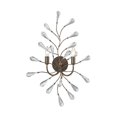 thumbnail image 1 of Crislett 2 Light Wall Sconce In Sunglow Bronze With Clear Crystal, 1 of 1