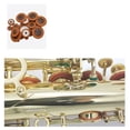 thumbnail image 4 of 25 Pcs Eb for Alto Sax Leather for Pads 14 Sizes Replacement Accessories Brown, 4 of 9