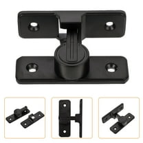 UPKOCH 1Pcs Black Stainless Steel Square Barn Door Latch for Sliding Screen Door Home Security