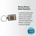 thumbnail image 2 of Brown Labradoodle Head Floral Motif Dog Metal Rectangle Keychain, 2 of 7