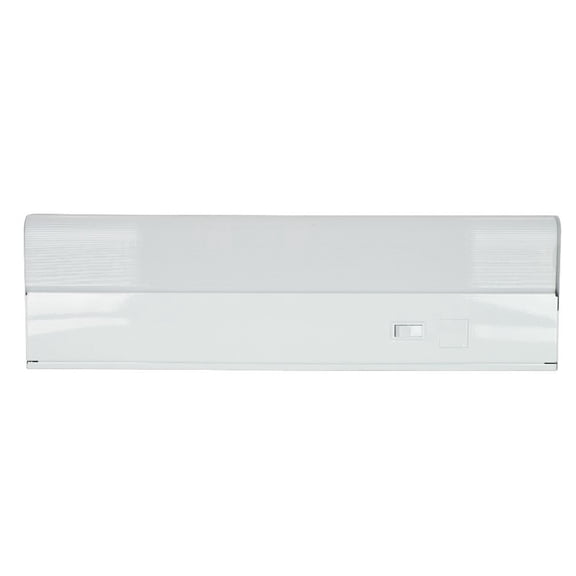 F9818-30-LED-Sunset Lighting-18 Inch 7W LED Under Cabinet   White Finish with White Glass