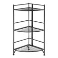 thumbnail image 1 of Pemberly Row Corner Plant Stand in Black Metal, 1 of 3