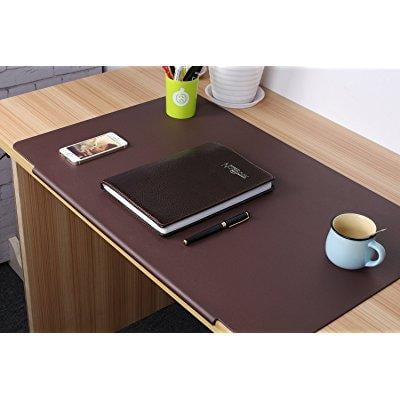Lohome Desk Pads Artificial Leather Laptop Mat With Fixation Lip