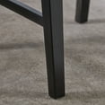 thumbnail image 3 of GDF Studio Earnest Farmhouse Acacia Wood Dining Chairs, Set of 2, Black, 3 of 10