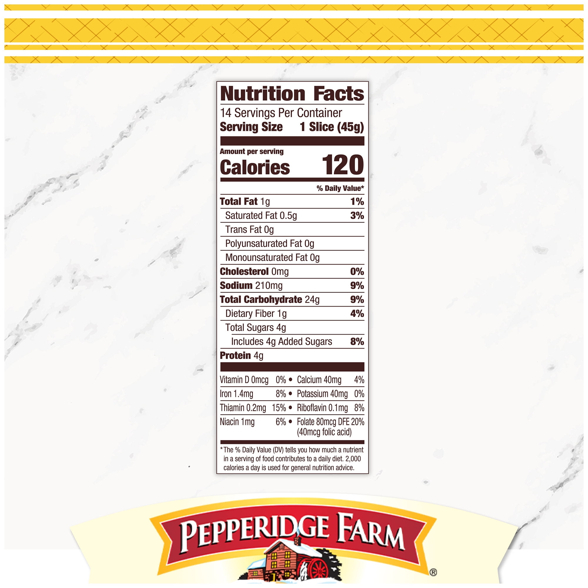 Pepperidge Farm Farmhouse Butter Bread, 22 Oz Loaf - Walmart.com