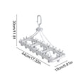 thumbnail image 3 of EARKITY Sock Drying Rack And Household Multi-functional Hanger And Balcony Windproof And Thickened Drying Rack With Multiple Clips, 3 of 6