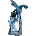 thumbnail image 6 of Ebros Gift 20" Blue Frozen Dragon On Cavern with Wyrmling Garden Statues, Decorative, 6 of 6