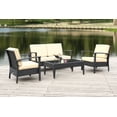 thumbnail image 6 of Safavieh Piscataway Outdoor Contemporary 4 Piece Set with Cushion, 6 of 11