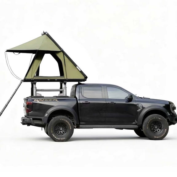 Naturnest Polaris Lite Hard-Shell Rooftop Tent – 4-Season Pop-up Camping Tent for SUV, Jeep & Truck Easy Set-up Family Adventures