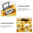 thumbnail image 5 of Daiia White Marble Pattern Sunflower Luggage Cover, Thickened Washable Travel Luggage Covers, Elastic Unique Baggage Covers for 18-20 inch Luggage-Small, 5 of 9
