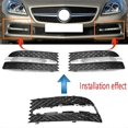 thumbnail image 3 of Car Left Front Bumper Fog Light Bezel Grille Driving Light Cover Grille for Class R172 W172 2012-20, 3 of 5