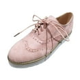 thumbnail image 2 of jsaierl Chaussures à Talon Plat pour Femmes, Vintage, Couleur Unie, Bout Rond, 2 of 6