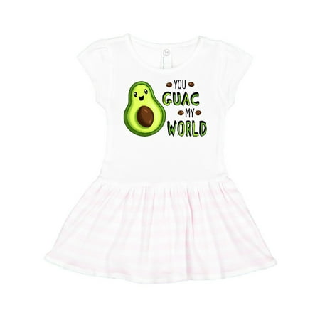 

Inktastic You Guac My World with Cute Avocado Gift Toddler Girl Dress