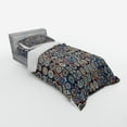 thumbnail image 2 of Ambesonne Geometric Bedding Set 3 Pcs, Ring Formed Circles, Twin XL, Royal Blue Umber, 2 of 2