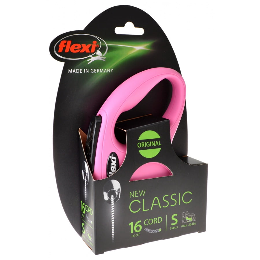 pink flexi lead