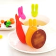thumbnail image 4 of 3pcs Silicone Rabbit Wine Glass Marker Creative Drinking Cup Identifier Party Cup Sign (Random Color), 4 of 8