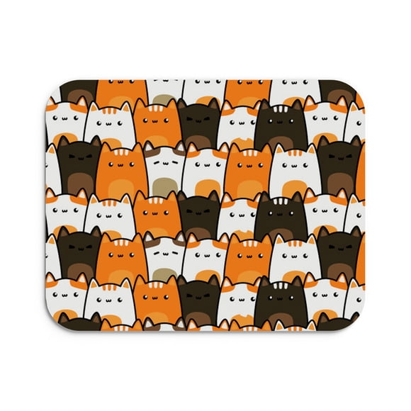 Mouse Pad de 22 * 18cm, Diseño de Gatitos Collage Mouse Mat de Antideslizante Natural en Neopreno, Alfombrilla de Mouse para Juego Color Duradero de Textura