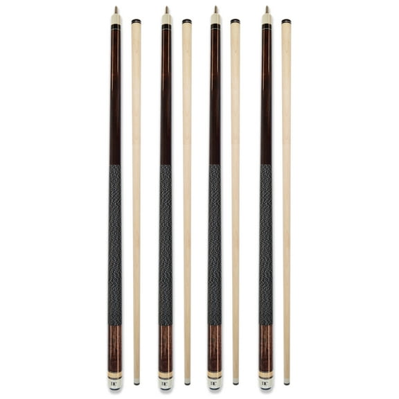 HAN'S DELTA Set of 4 Pool Cues 58 Inch Billiard Cue Sticks 4 Count Pack