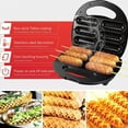 thumbnail image 2 of Corn Dog Waffle Maker,Hot Dog Presser Maker, Hot Dog Waffle Machine with Non-stick Coating Plate, Hot Dog Maker Toaster Make 6 Corn Dogs,Stick Maker Hot Dog Maker, 2 of 6