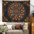 thumbnail image 3 of Gojian Boho Floral Mandala Tapestry Wall Hanging Pink Bohemian Flower Medallion Tapestry Aesthetic Watercolor Hippie Indian Small Tapestries for Bedroom Living Room Dorm Decor, 3 of 6