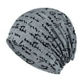 thumbnail image 3 of Hip-Hop Letter Pullover Hat, Slouchy Beanie, Thin Breathable Spring and Autumn Hat, 3 of 9