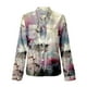 thumbnail image 5 of Camisa Con Botones Blusa de Manga Larga Para Mujer Blusa Con Estampado Tops Bussiness Casual Solapa Tops Odeerbi ODB-6, 5 of 5