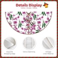 thumbnail image 3 of Defioc Orchids Flowers for Christmas Tree Skirt Snowman Xmas Tree Skirt Farmhouse Christmas Decorations Tree Mat for Holiday Party Decor-36", 3 of 6