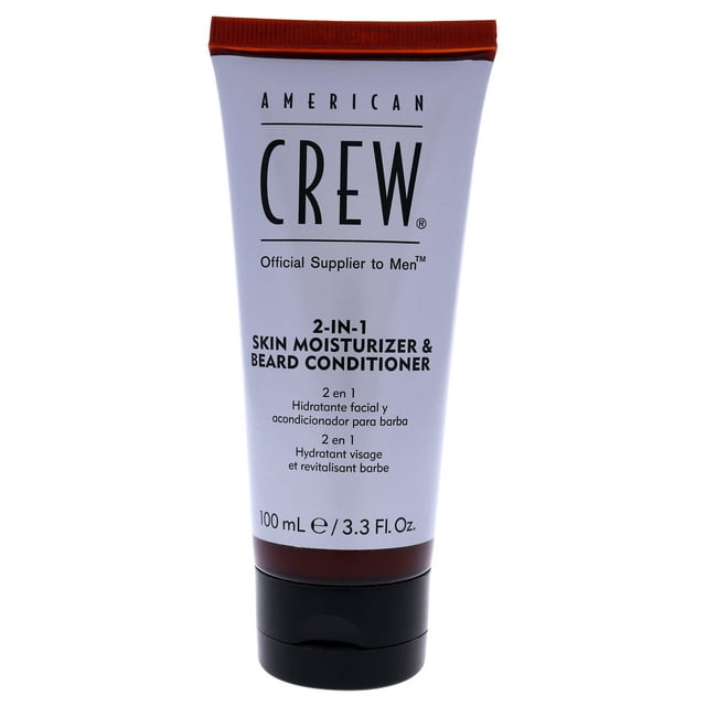 2-In-1 Skin Moisturizer and Beard Conditioner by American Crew for Men - 3.3 oz Conditioner