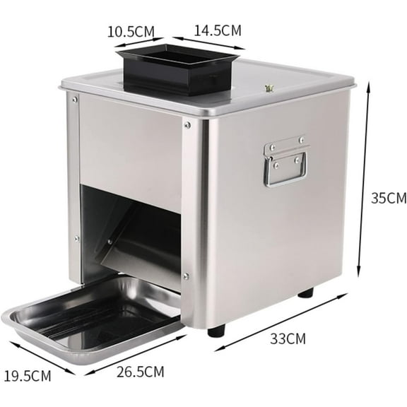2.5MM Meat Slicer Cutter Fresh Meat Shredder Beef Cutting Machine Commercial 110V 310R/MIN 850W