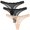 2 Noirs 1 Nus, variante sur Wingslove Culottes Bikini Hipster pour Femmes, Lot de 3, Strings Transparents